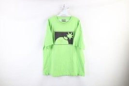 The Hundreds Mens 2XL XXL Distressed Box Logo Short Sleeve T-Shirt Lime Green - £19.74 GBP