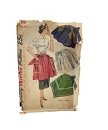 Simplicity Sewing Pattern 3718 Apron Original Vintage - $8.99