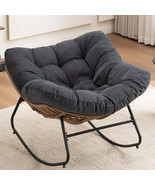 Modern Chenille Rocking Chair - Upholstered Accent for Nursery &amp; Home - $4,636.25 MXN