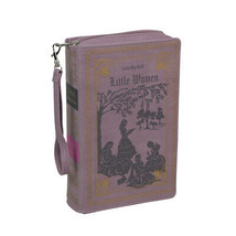 Lavender Vinyl Little Women Book Handbag Shaped Novelty Clutch Purse Crossbody - £31.64 GBP