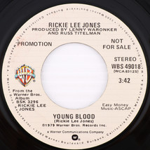 Rickie Lee Jones – Young Blood - Promo Not For Sale 45 rpm 7&quot; Single WBS... - £3.35 GBP
