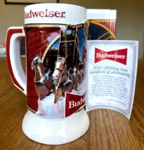 Budweiser Beer Stein Brewery Lights 41st Anniversary 2020 New in Box COA - $11.95
