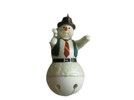 READ Defect 2005 Hallmark Snowman Snowflakes Jingle Bell Keepsake Ornament - £7.53 GBP