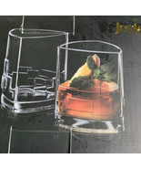 JoyJolt Revere Drinking Glass, 13 Oz Set of 2 Double Old Fashioned Glass... - £27.10 GBP