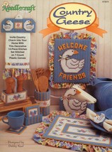 Plastic Canvas Geese Place Setting Welcome Hangers Table Caddies Coaster Pattern - $12.99