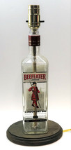 Beefeater London Dry Gin Large 1.75L Bottle Table Lamp Light Wood Base Bar Decor - £43.78 GBP