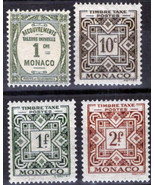 ZAYIX - Monaco J21, J28, J31-J32 MNH Postage Due Stamps 11322S75 - £1.12 GBP