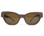 Vintage la Eyeworks Sunglasses BILLIE Matte Black Brown Frames brown Lenses - £81.37 GBP