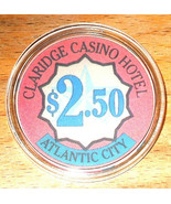 (1) $2.50 Claridge Casino Chip - Atlantic City, New Jersey - $12.95