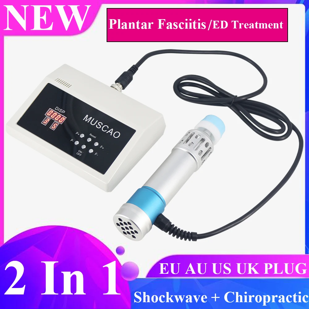 In 1 shockwave therapy machine chiropractic gun for ed treatment pain relief shock wave thumb200