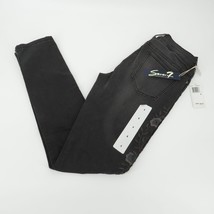 Seven7 Womens Floral Embroidered Black Skinny Jeans 4 NWT $89 - £24.92 GBP