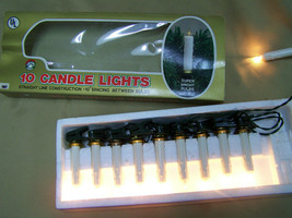 Vintage 1984 Santas World Christmas Decorative Novelty Candle Lights - £17.03 GBP