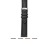Morellato Levy Genuine Leather Watch Strap - Black - 18mm - Chrome-plate... - £38.28 GBP