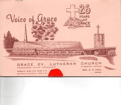 1959 26 Years Of Grace Lutheran Church Missouri Synod E P. Fahl 2A - $20.90