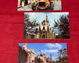 3 VTG 1976 Walt Disney World Postcard LOT Castle Main Street &amp; Spirit of 76 - $14.84