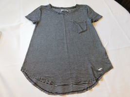 Hollister California Women&#39;s Junior&#39;s Short Sleeve Shirt XS xsmall stripes EUC-- - £12.15 GBP