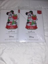 Two Hallmark Paper Wonder Pop-Up Mickey Mouse Christmas Card With Envelope - $14.49