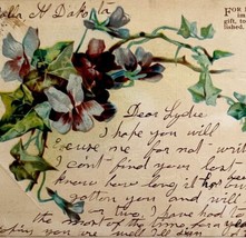 Floral Religious Greeting Victorian Card Postcard 1900s PCBG11B - $19.99