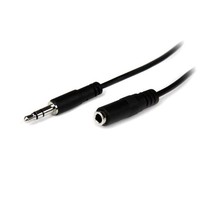 StarTech 1m Slim 3.5mm Male to 3.5mm Female Stereo Extension Audio Cable  - $15.00