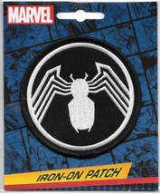 The Amazing Spider-Man Venom Black &amp; White Spidey Logo Embroidered Patch UNUSED - £6.14 GBP