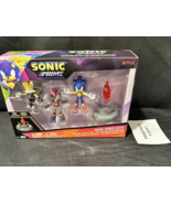 Sonic the Hedgehog Prime New Yoke City Sonic Tails Amy Figures Set Jakks... - £38.63 GBP