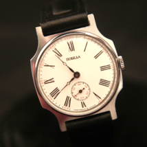 Serviced 1990&#39;s USSR men&#39;s Pobeda white dial dress 15J Zim cal. 2602 wristwatch - £97.88 GBP