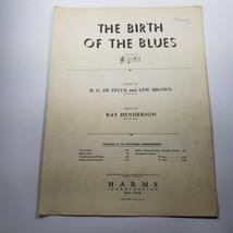 The Birth of the Blues B. G. De Sylva Lew Brown Ray Henderson Sheet Music 1926 - £3.74 GBP