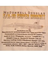 McDonnell Douglas FA-18 Super Hornet men&#39;s Medium sweatshirt poly-cotton - £27.36 GBP