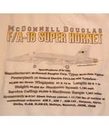 McDonnell Douglas FA-18 Super Hornet men&#39;s Medium sweatshirt poly-cotton - $35.00