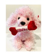 Pup-In-Love Ty Beanie Baby Pink Plush Poodle Dog with I Love You Bone Va... - $9.95