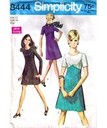 Misses&#39; DRESS Vintage 1969 Simplicity Pattern 8444 Size 12 - $12.00