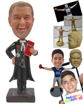 Personalized Bobblehead Priest In His Trendy Attire Spreading The Religious Know - £68.27 GBP