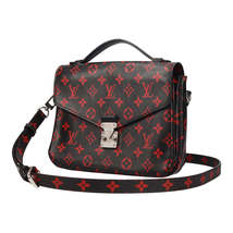 Louis Vuitton Pochette Metis MM Monogram Black Red Shoulder Handbag - £3,247.04 GBP