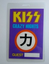 KISS Crazy Nights Backstage Pass Original Hard Rock Music Concert Guest 1987 - £18.02 GBP