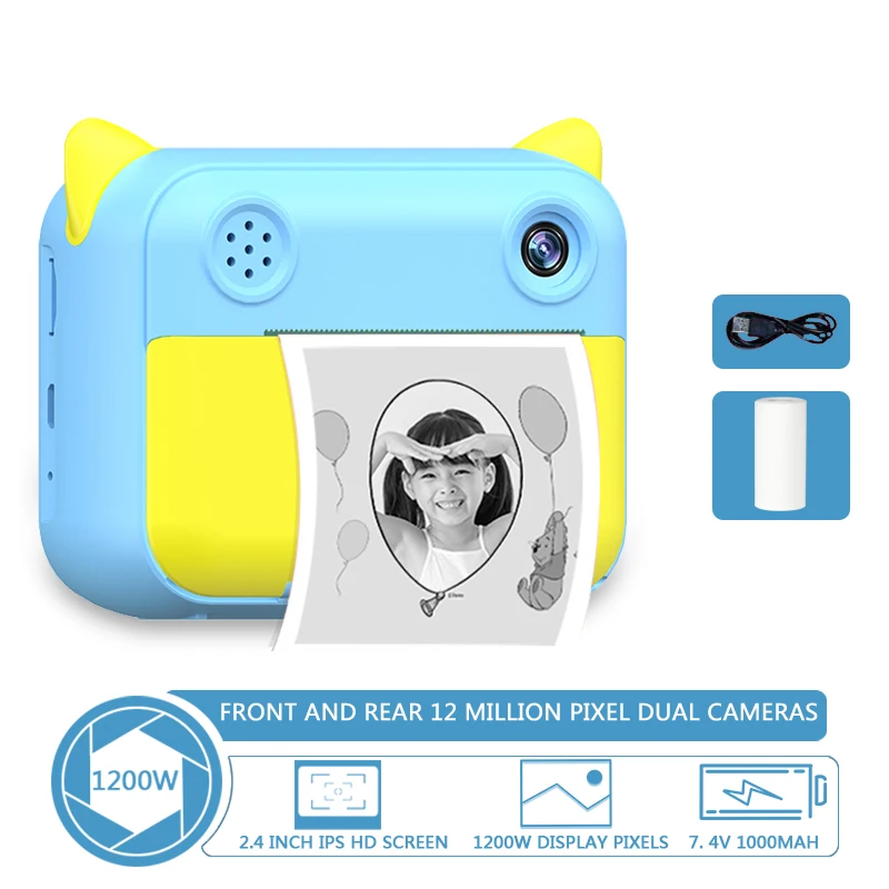 Mini Learning Toy Camera Gift for Kids Instant Print Camera for Children Print - £60.43 GBP+