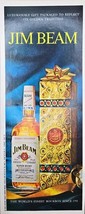 Jim Beam Kentucky Bourbon Whiskey Decorative Gift Box-1963 Vintage Print Ad - $16.01 CAD