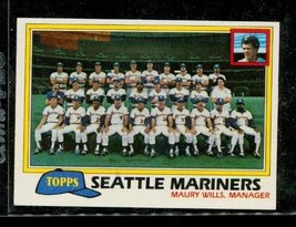 1981 Topps Seattle Mariners Team Photo Checklist Baseball Card #672 - $4.94