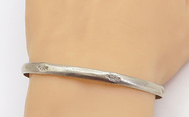 MEXICO 925 Sterling Silver - Vintage Petite Bird Detail Bangle Bracelet ... - $55.13