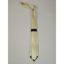Men's Tie ZENIO By Stacy Adams Slim Skinny Twill Woven Soft Silky Z9 Ivory image 2