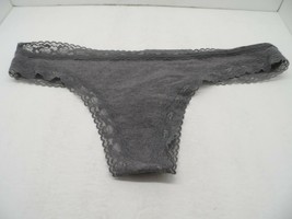Adore Me Women&#39;s Risque Lace Panty IMAM20 Gray Size Small - £3.78 GBP