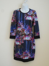 Nwt Roberto Cavalli Multi Color Jersey Manlea 3/4 Sleeve Knit Dress 42/8 - £194.43 GBP