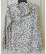 CK Calvin Klein L/S Cowl Neck Sweater Leopard Print Women&#39;s Sz S-XL NWT ... - $23.14