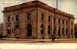 Kansas City -KANSAS - U.S. Post Office Very Rare 1909 Postcard BK51 - £7.00 GBP