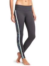 Athleta Activewear Leggings Sonar Gray White Blue EUC L Yoga Pilates Gym... - $88.11