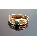 Charming Filigree Ring Vintage Jewelry Gold Rose Red Gold 14K ⭐️ 583 Jade - $381.29 CAD