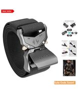 Black Tactical Rigger Belt, 1.5" Nylon Webbing - Perfect for Outdoors an... - $43.51
