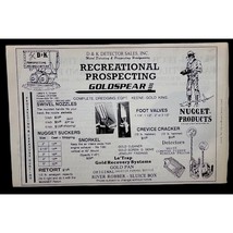 D &amp; K Detector Sales Vintage Print Ad 90s Gold Panning Prospecting Portland OR - £8.44 GBP