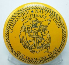 United States Navy Commander Navy Region Southeast Challenge Pinback Button - £6.26 GBP