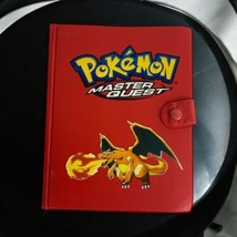 Pokemon Master Quest Charizard Binder Red 4 Pocket Pages 2002 Vintage TCG - £27.97 GBP