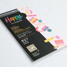 Happy Planner Sticker Value Pack 10 Sheets 827 Stickers Basic Brights Theme - £10.89 GBP